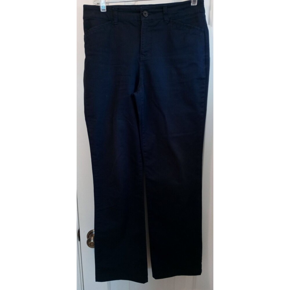 Croft & Barrow Chino Pants Women's Size 6 Stretch Classic Fit Straight Leg Navy